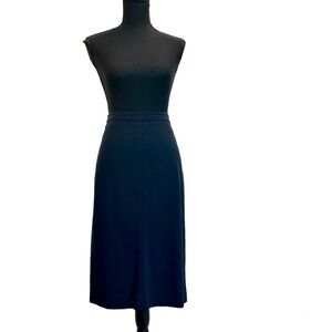 AKRIS Punto navy blue pencil skirt Sz 10